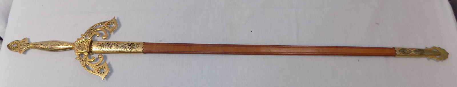 Fancy vintage Toledo sword with scabbard (1 of 9)