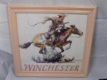Vintage Winchester advertising print by Philip R. Goodwin