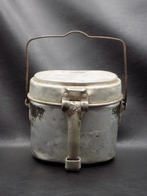 World War II German army aluminum mess kit