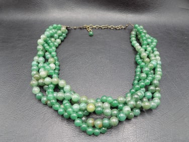 Vintage jade necklace.