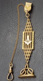 Antique Victorian gold filled pocket watch fob