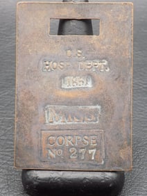 1851 Confederate States Civil War copper tag.