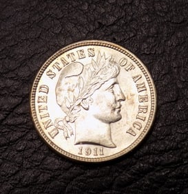 1911 Uncirculated US silver dime