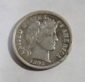 High grade 1892 O US  Barber silver dime