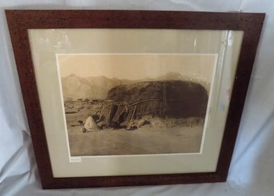 E S Curtis photo print of Native American Indians
