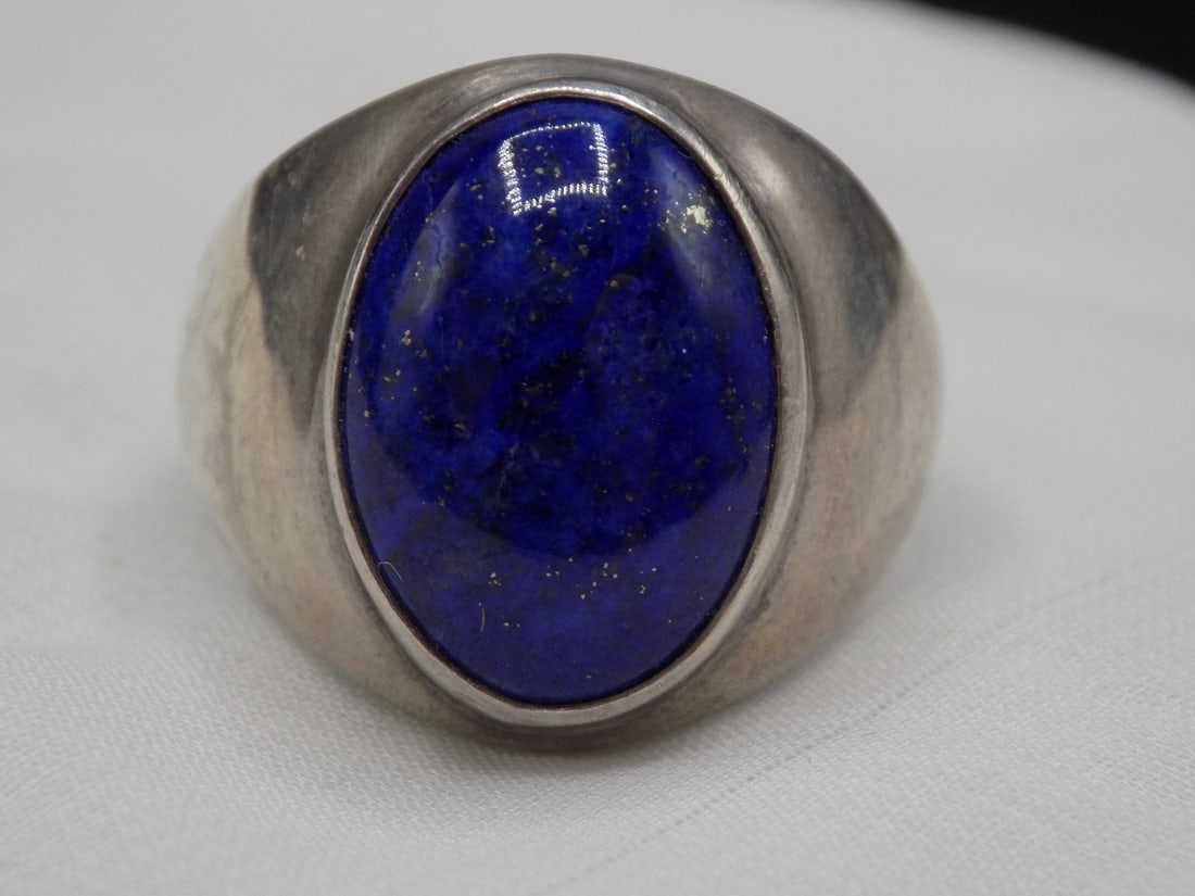vintage Native American Indian sterling silver ring signed D A (1 of 2)