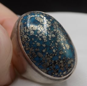 vintage Native American Indian sterling silver ring signed D A