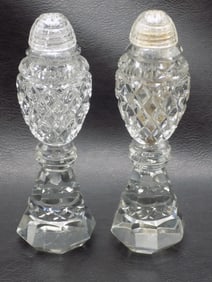 Charming Waterford chrystal salt and pepper shakers.