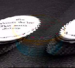 Late 1800s pill or trinket box with mirror