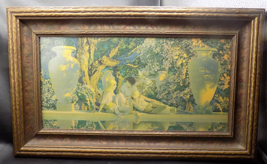 Vintage original signed Max field Parrish “The Garden of Allah (1 of 8)