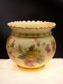 Antique Royal Worcester hand decorated vase