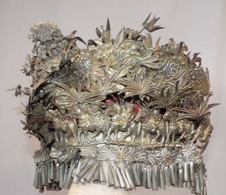 Miao tribe crown.  A traditional head piece from the Yunnan region of China and Laos.