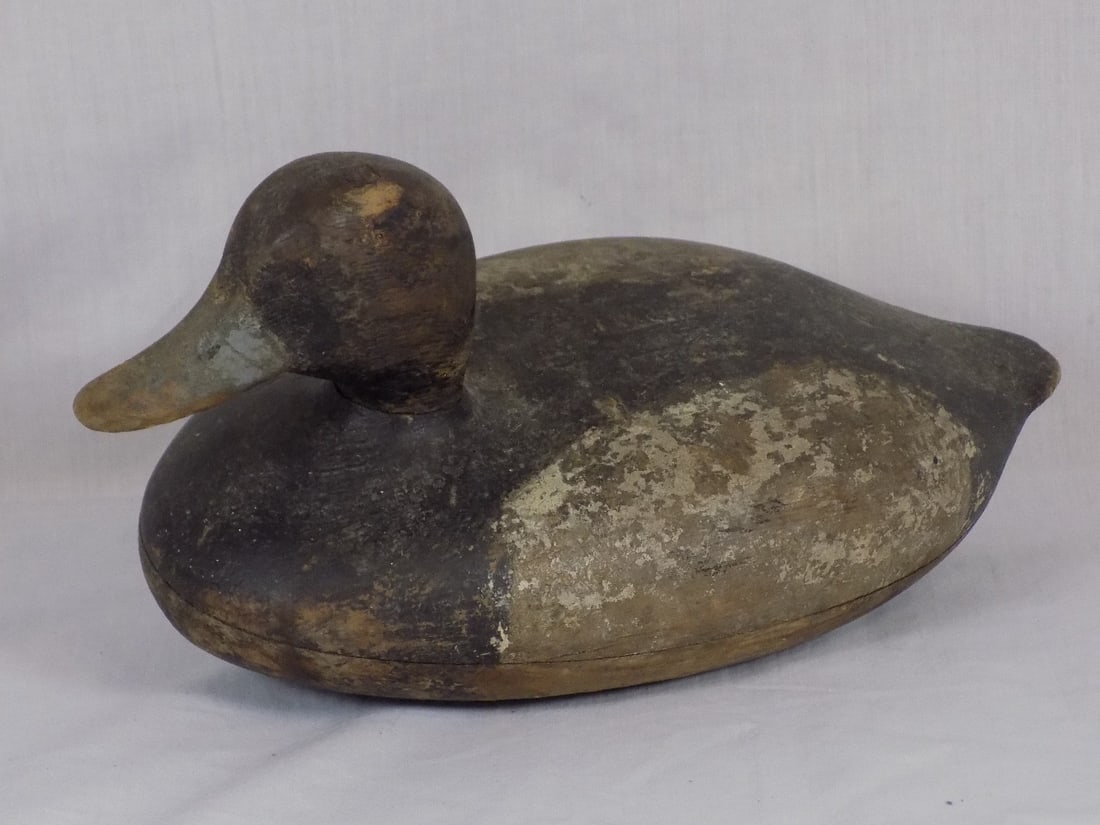 Antique hand painted wood duck decoy (1 of 4)