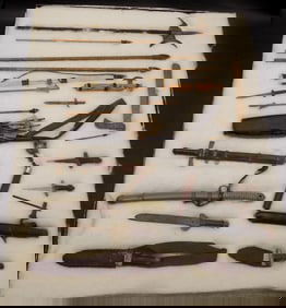 Great collection of miniature weapons