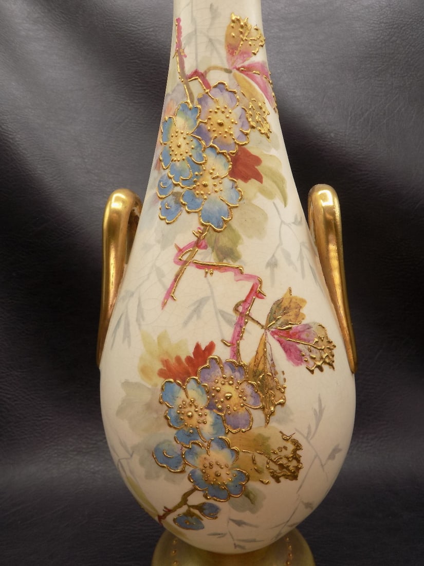 Fabulous antique hand decorated Royal Bonn vase - 5