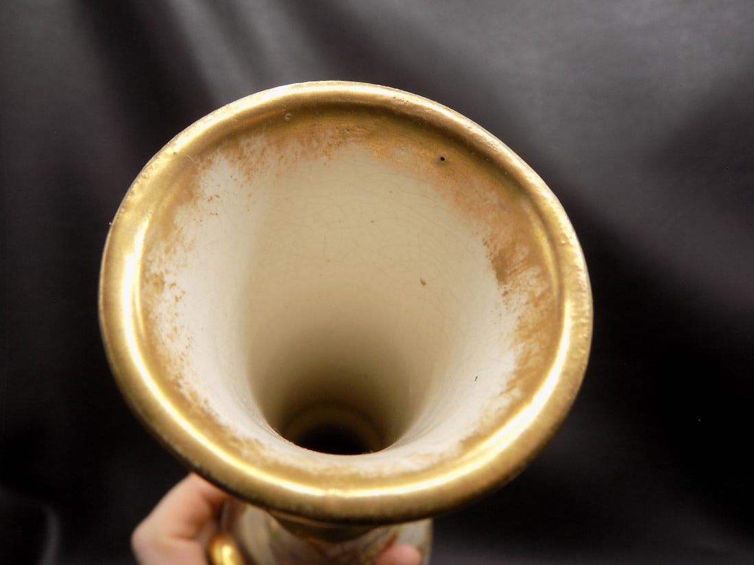 Fabulous antique hand decorated Royal Bonn vase - 8