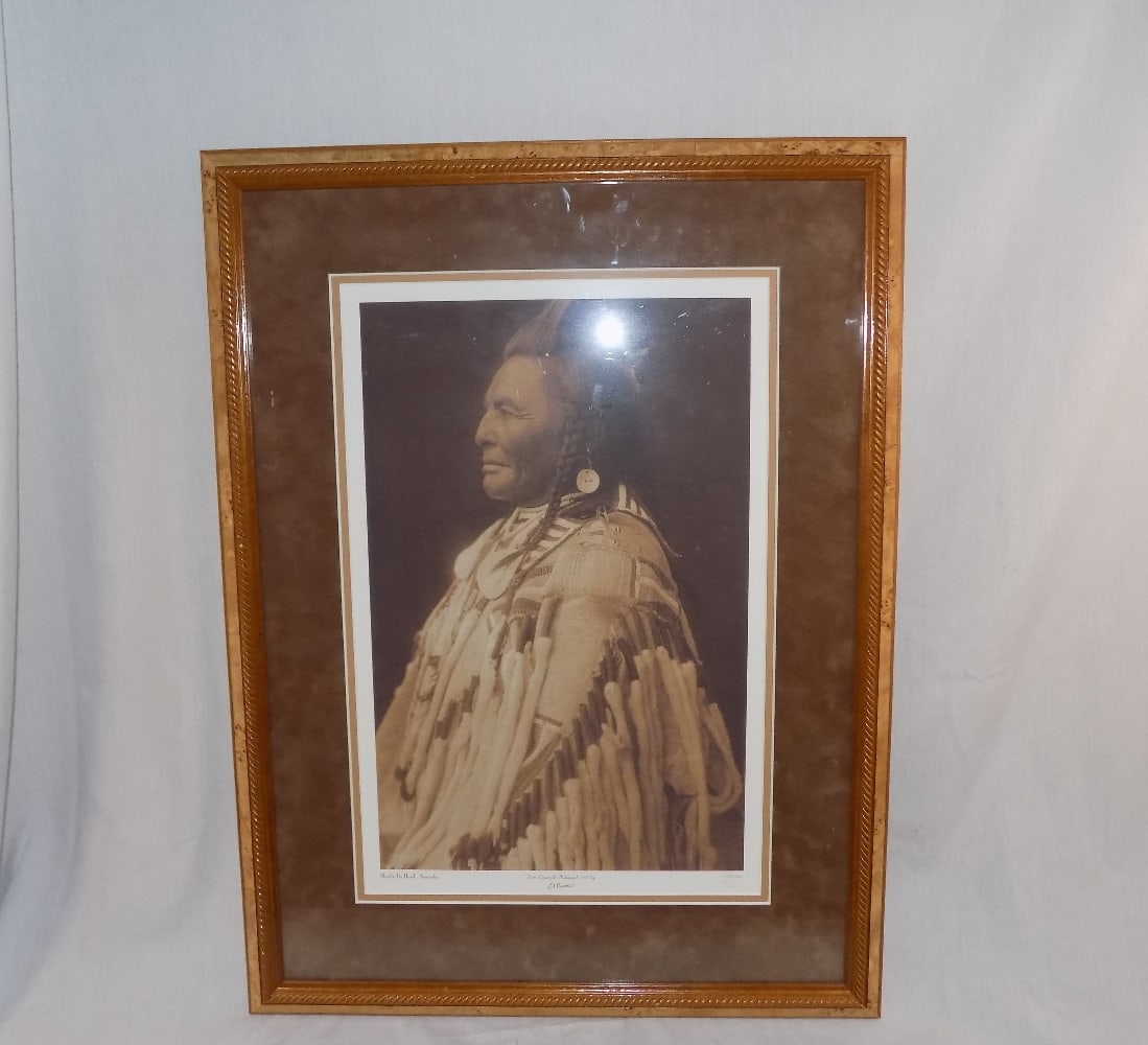 E S Curtis photograph Shot in the Hand Apsaroke (1 of 7)