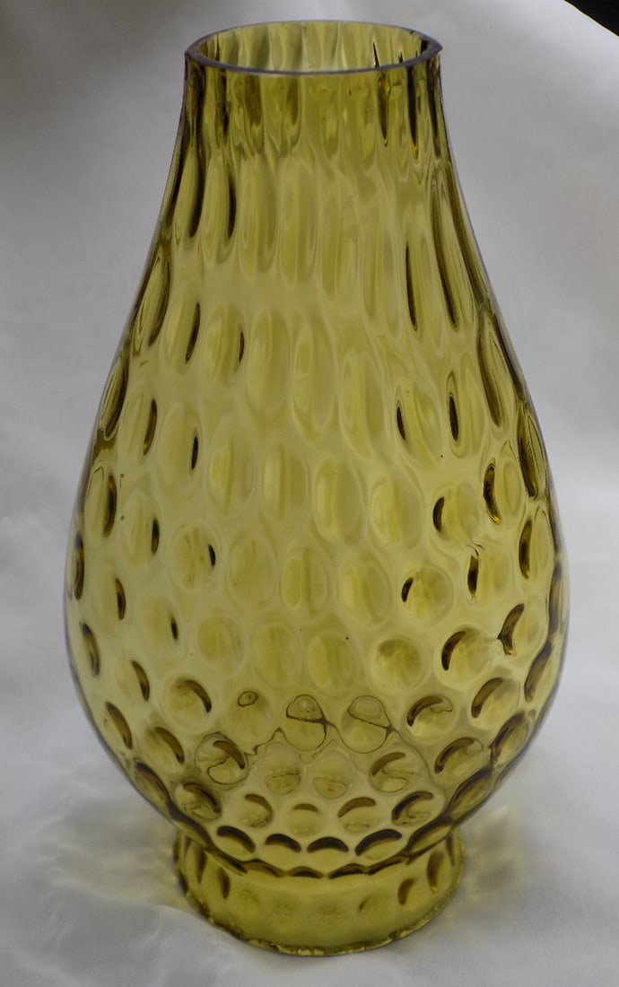 Rare antique art glass oil lamp chimney (1 of 7)