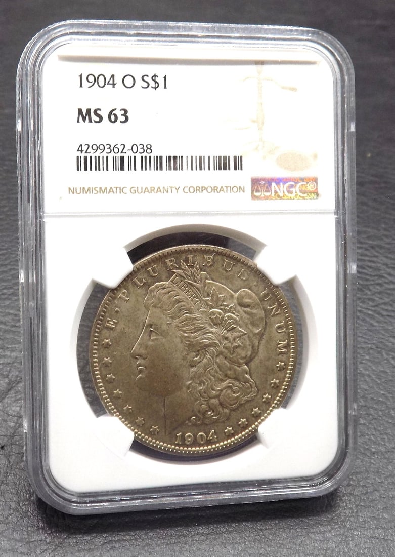 1904 O Uncirculated NGC graded MS63 Morgan silver dollar. (1 of 4)