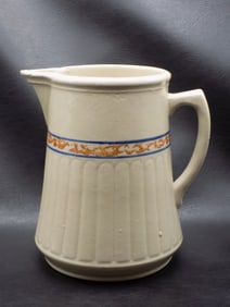 Vintage Red Wing sponge band gray line stoneware pitcher