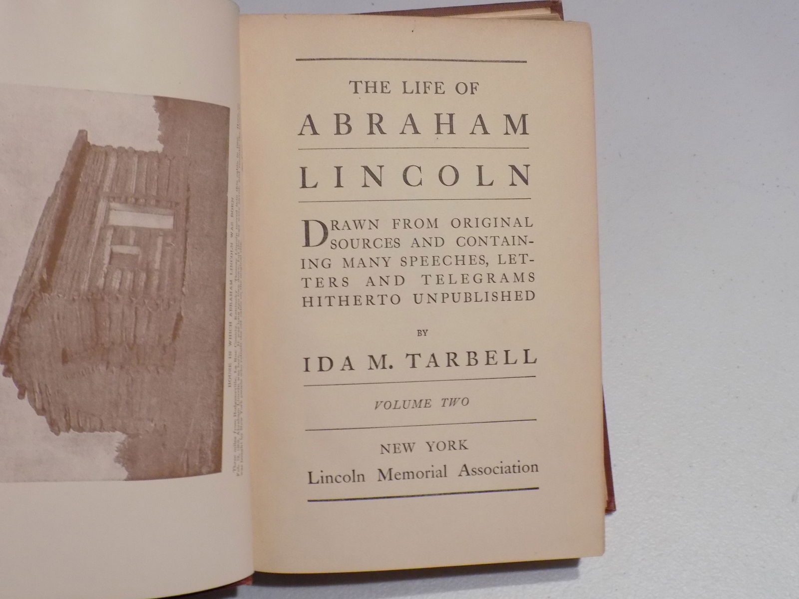 Antique book The Life of Abraham Lincoln Volume 2 (1 of 5)