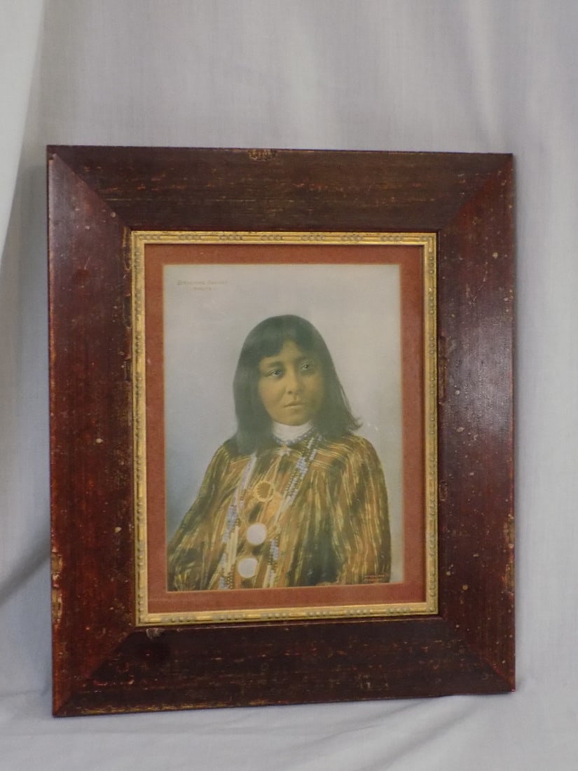 1898 Print Brushing Against Apache Maiden (1 of 5)