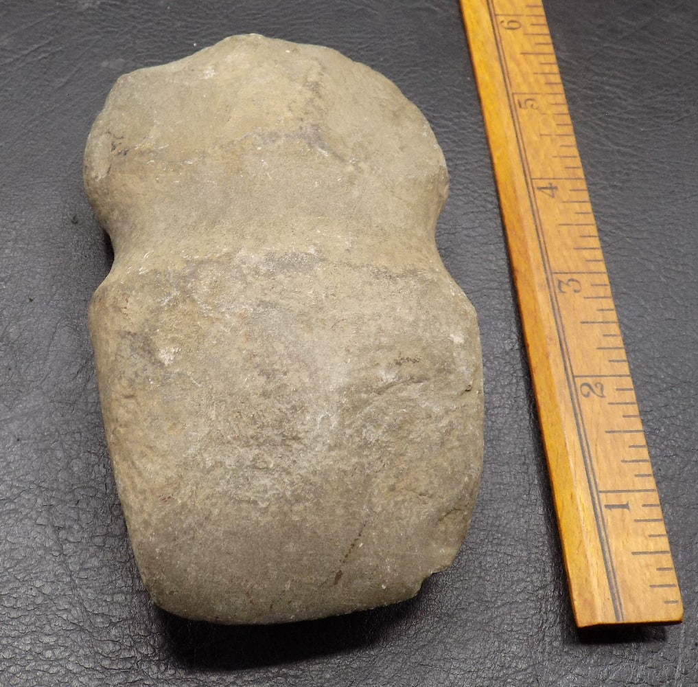 Native American Stone Full Groove Axe Head (1 of 4)