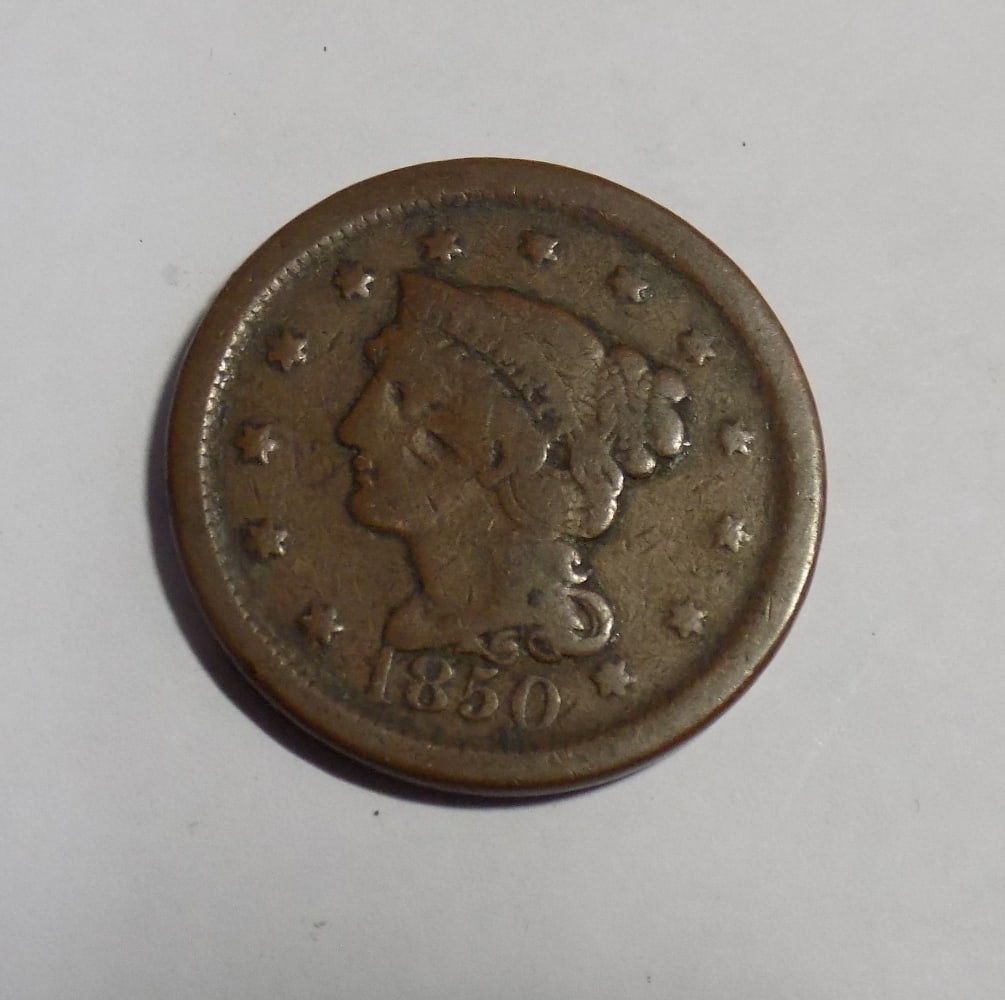 1850 large cent. (1 of 4)