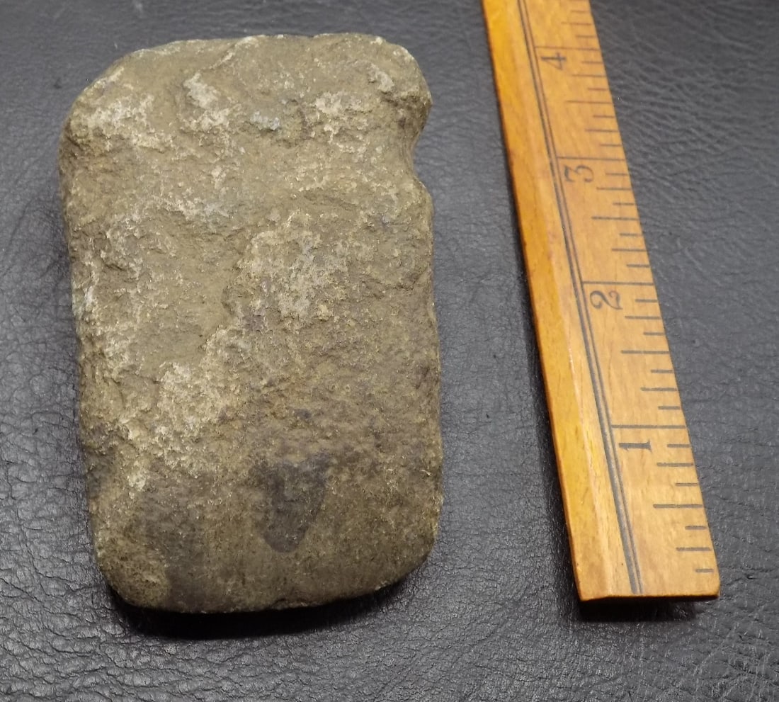 Large Native American Stone Full Groove Axe Head (1 of 4)