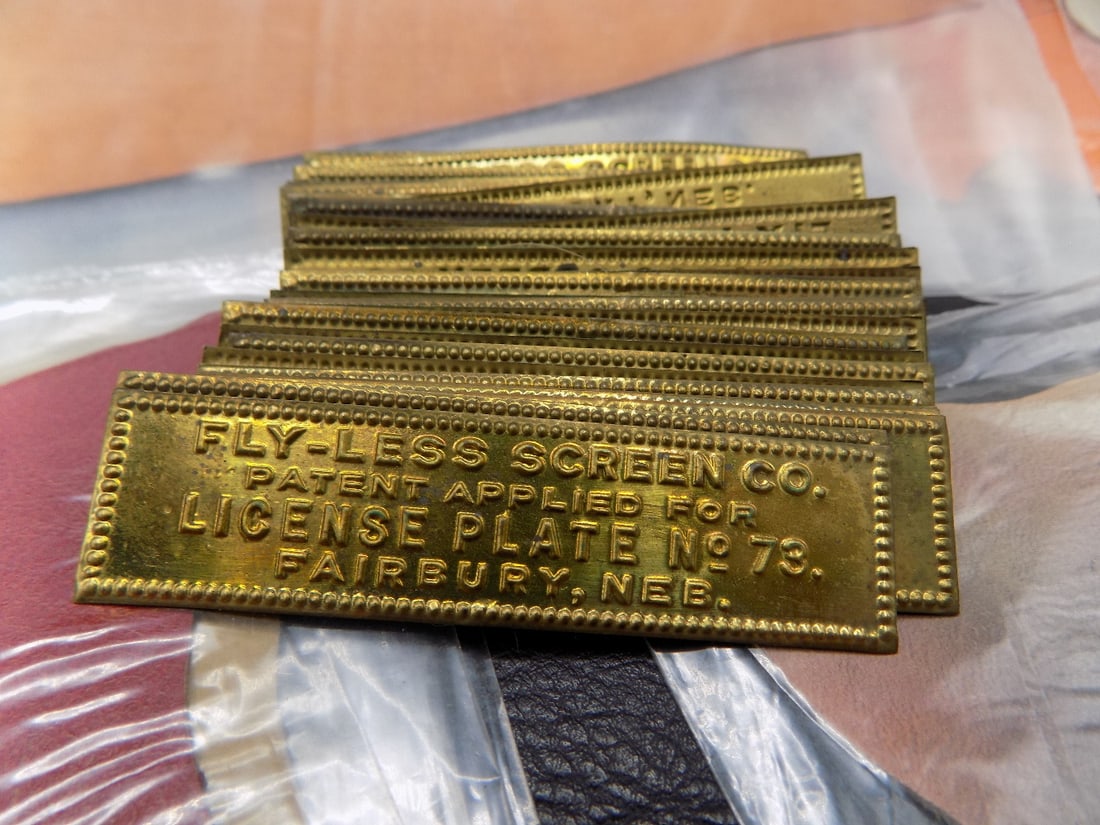 Fly Less Screen Co. License plate tags (1 of 1)