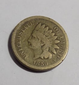 1859 Indian head penny