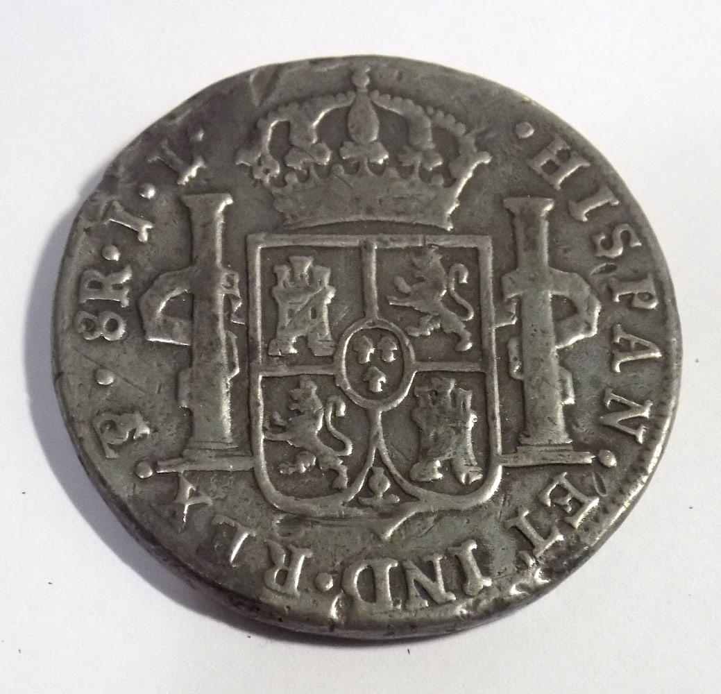 1814 Peru eight reales silver coin King Ferdinand VII. (1 of 2)