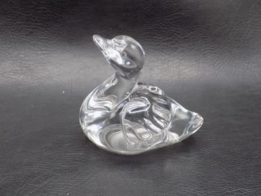 Vintage Waterford crystal duck  paperweight