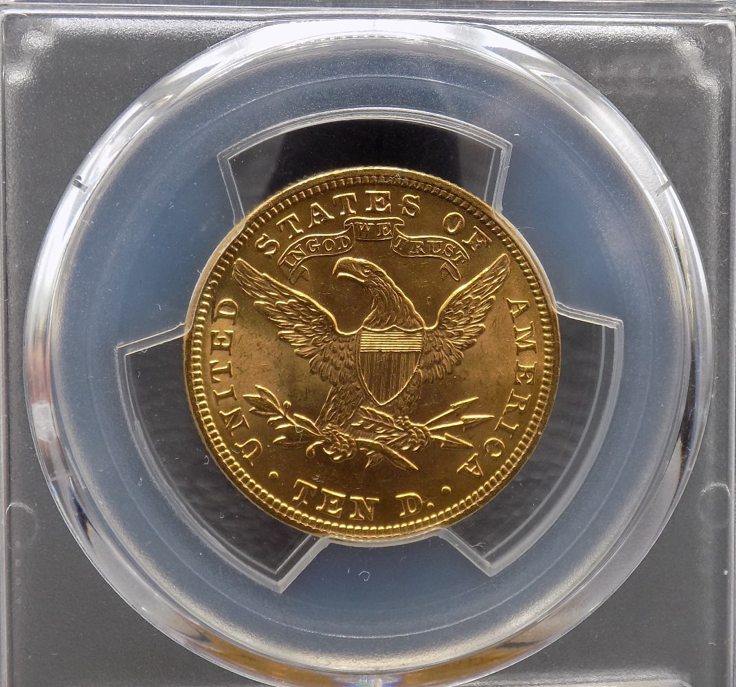 1901 10 dollar gold coin graded MS63 by PCGS - 4