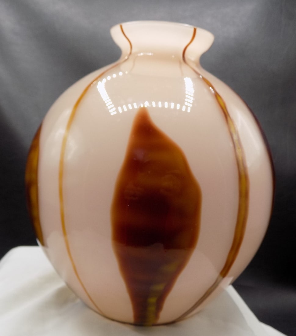 Lovely vintage Ernest Steinwald or Kralik art glass vase (1 of 5)