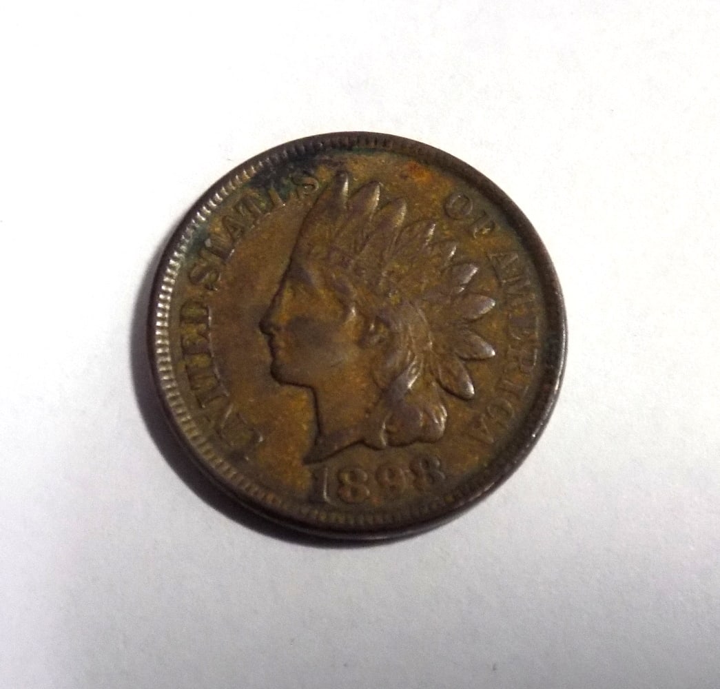 1898 near uncirculated to uncirculated Indian head penny (1 of 4)