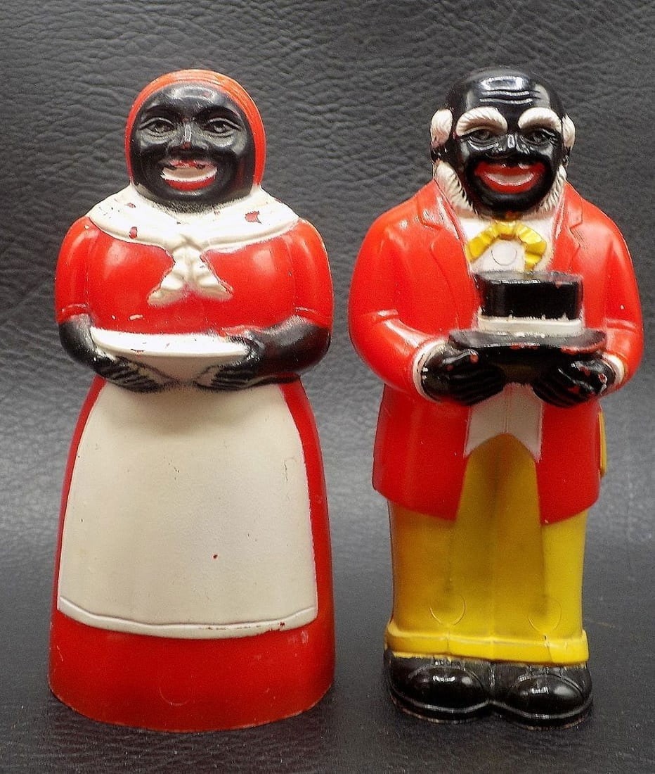 Vintage Black Americana Aunt Jemima and Buttler salt and pepper shakers (1 of 7)