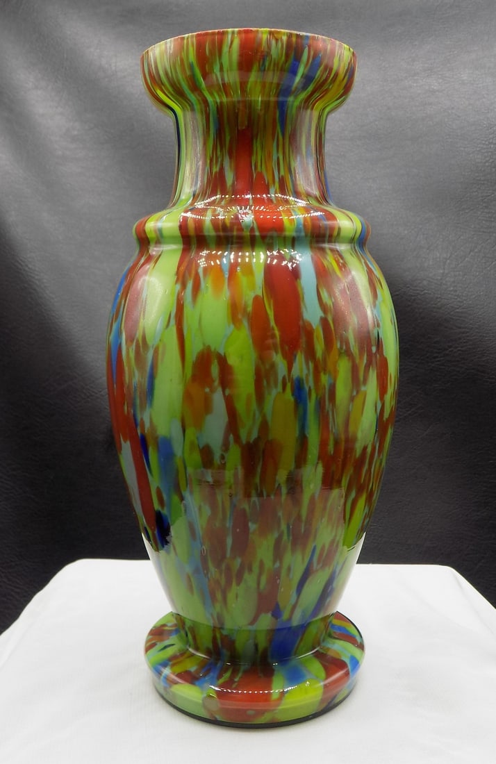 Art Deco Czech art glass vase (1 of 4)