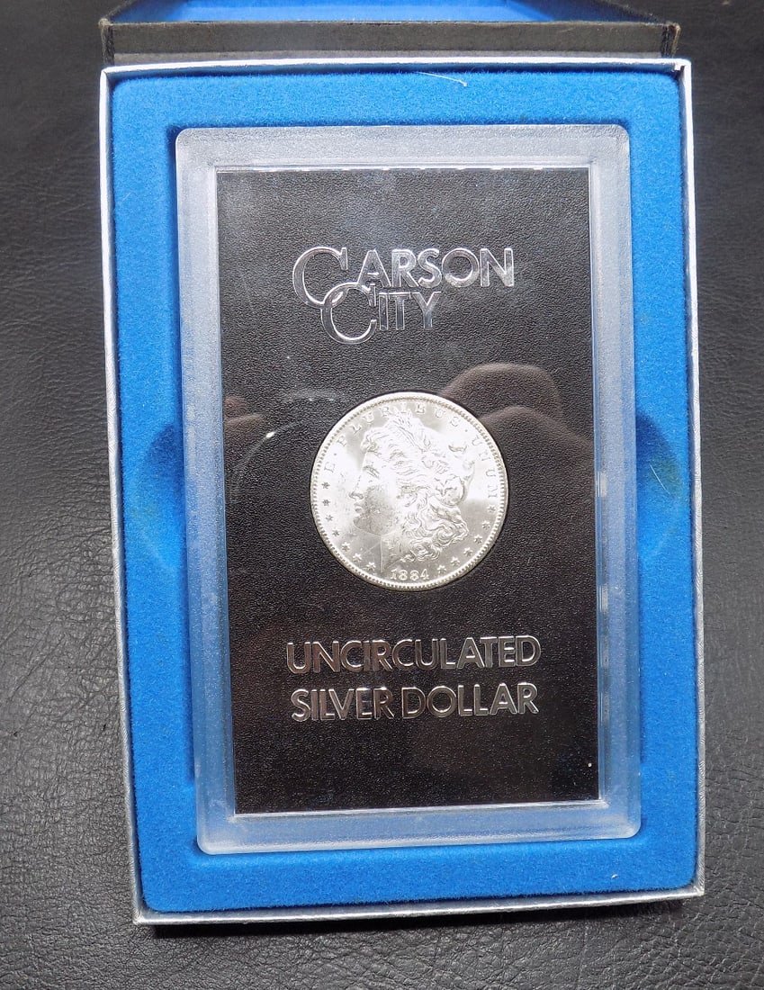 Uncirculated GSA 1884 Carson City Morgan silver Dollar (1 of 8)