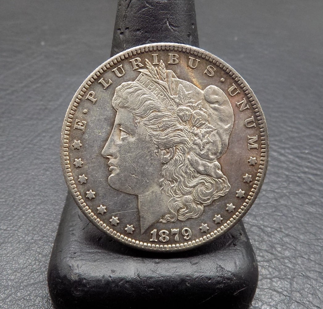 Uncirculated 1879 S Morgan silver dollar. (1 of 2)