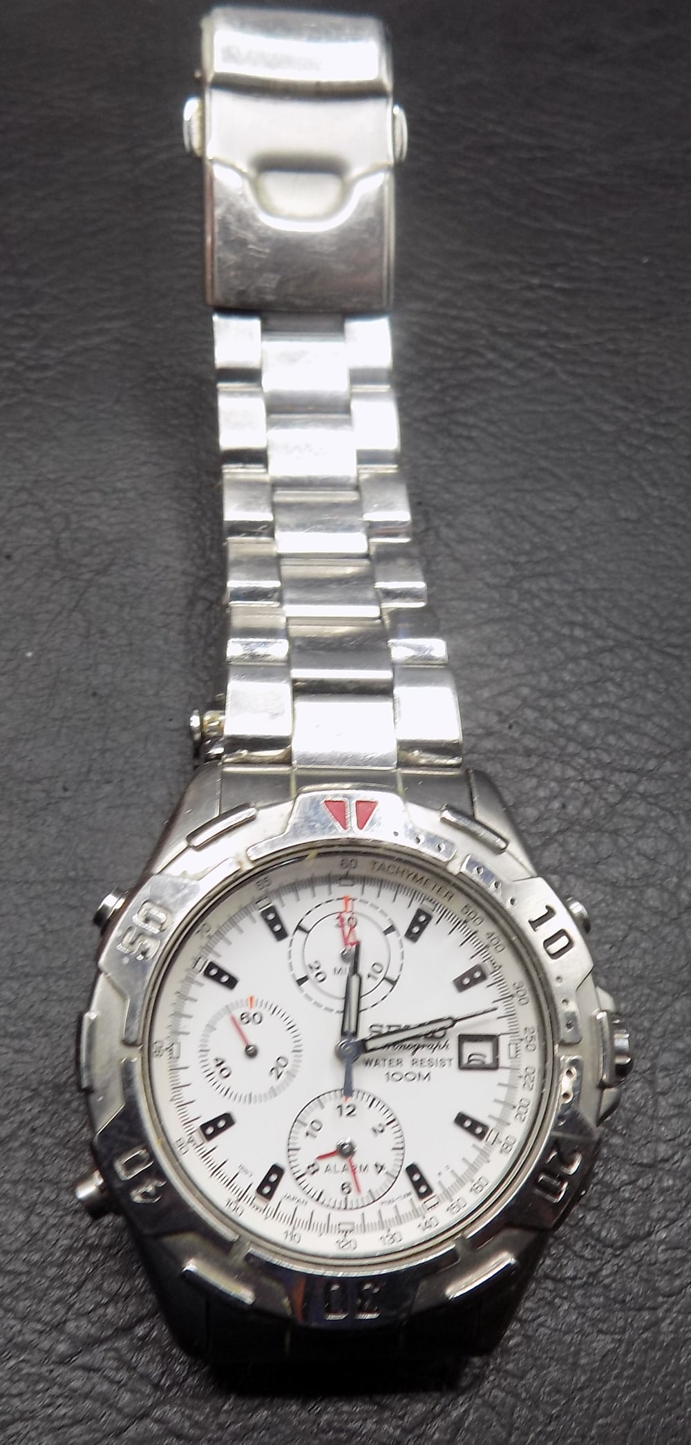 Nice Seiko chronograph 100 meter divers wristwatch (1 of 4)