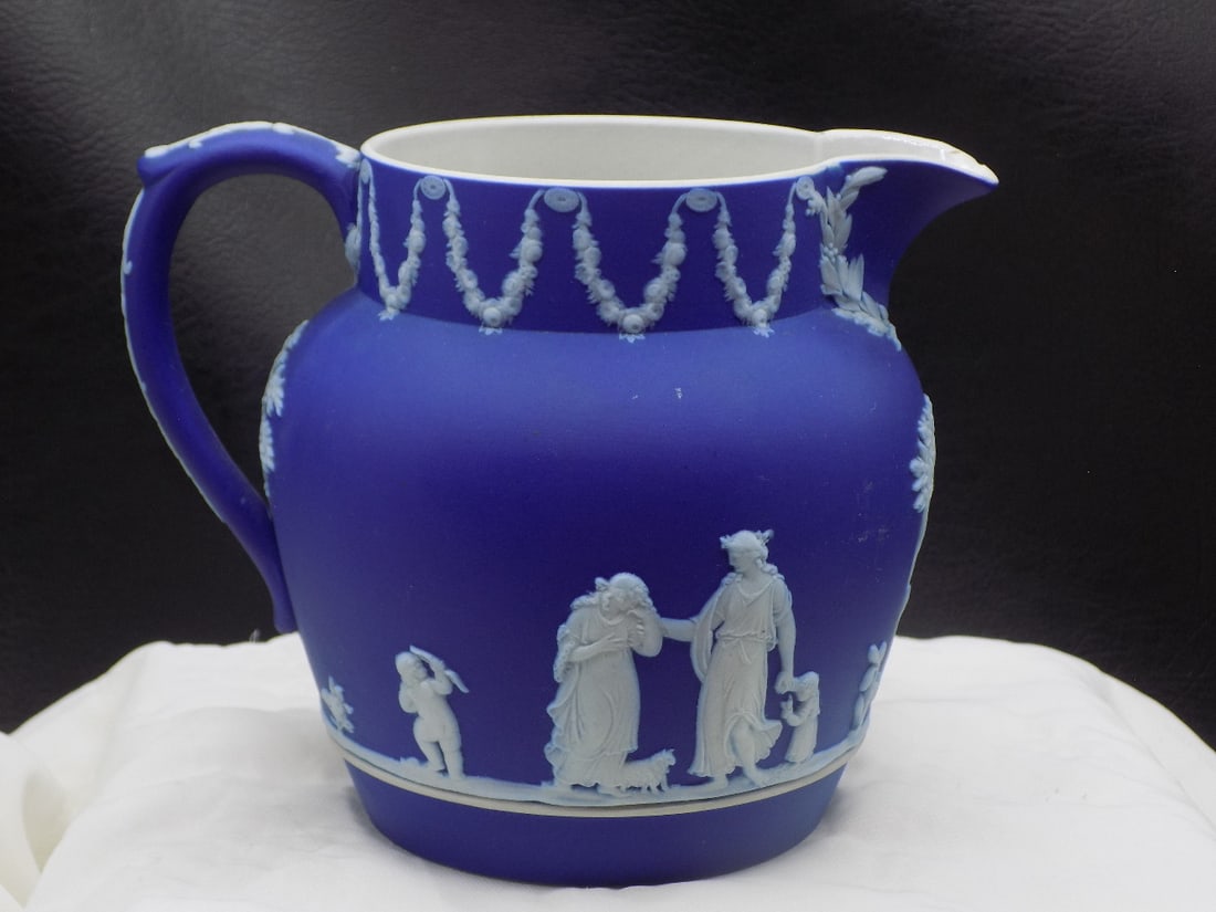 Vintage Wedgwood Jasperware pitcher with classical scene (1 of 14)