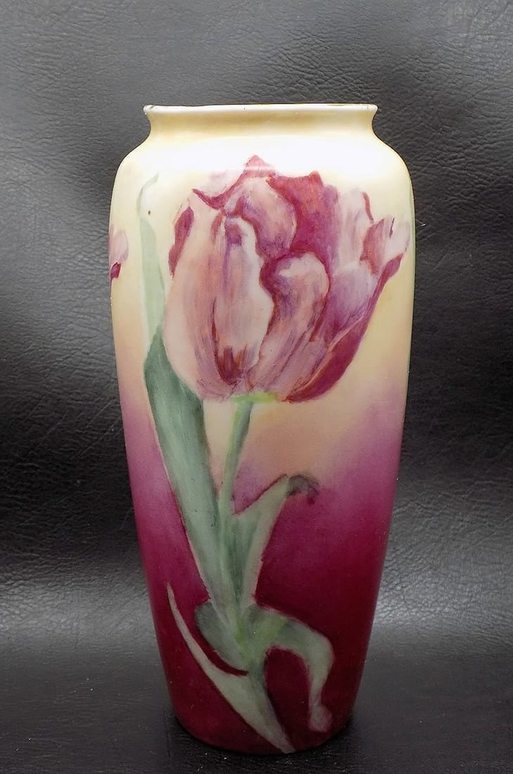 Vintage Bavaria hand painted floral vase (1 of 5)