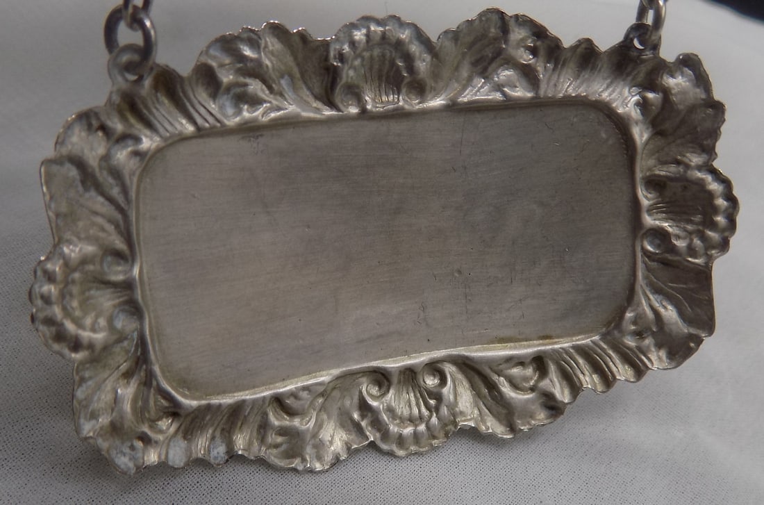 Vintage sterling silver bourbon decanter label - 3