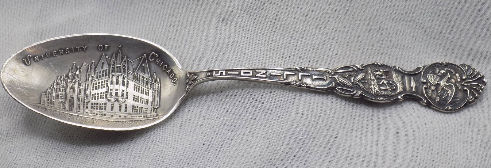 University of Chicago Illinois sterling spoon (1 of 7)