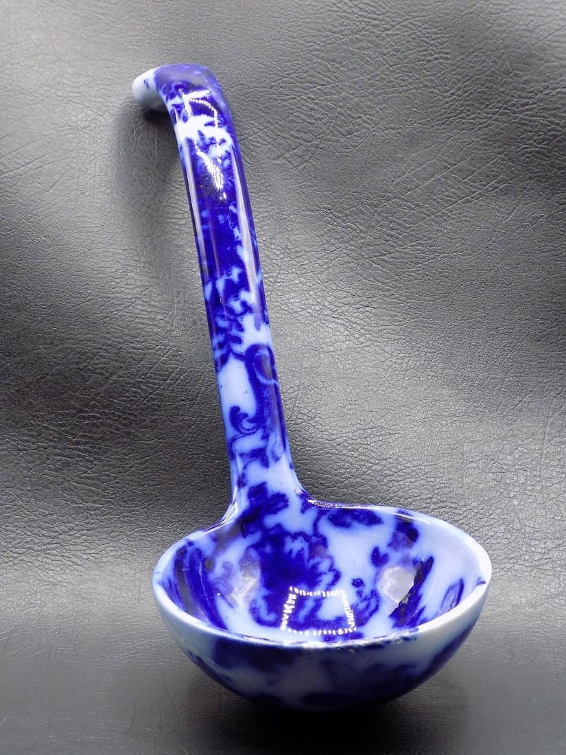 Antique Flo Blue ladle - 2