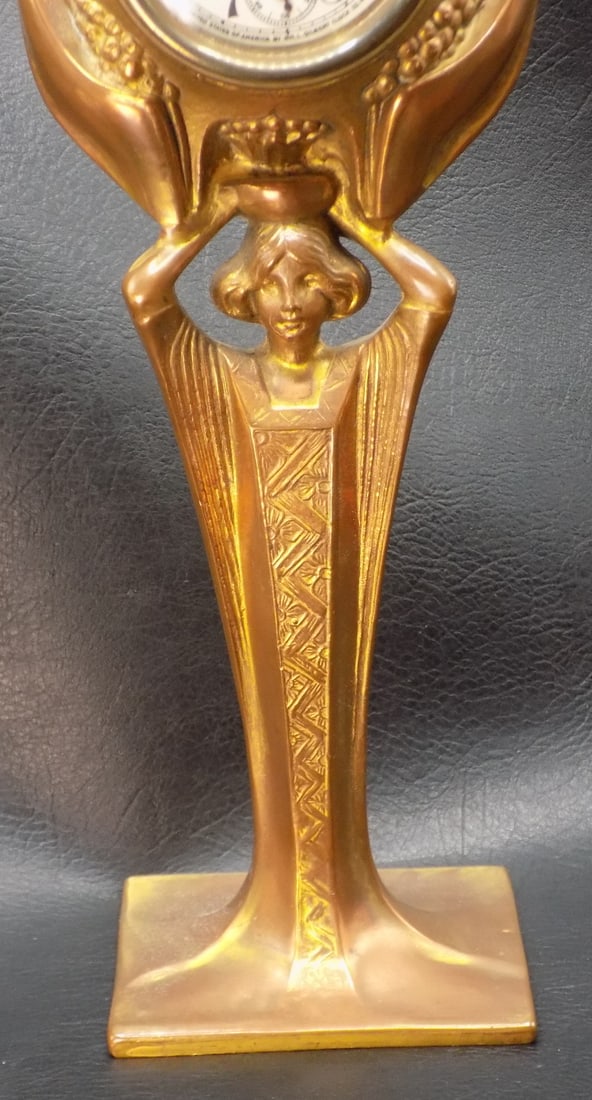 Splendid vintage Art Deco figural clock - 3