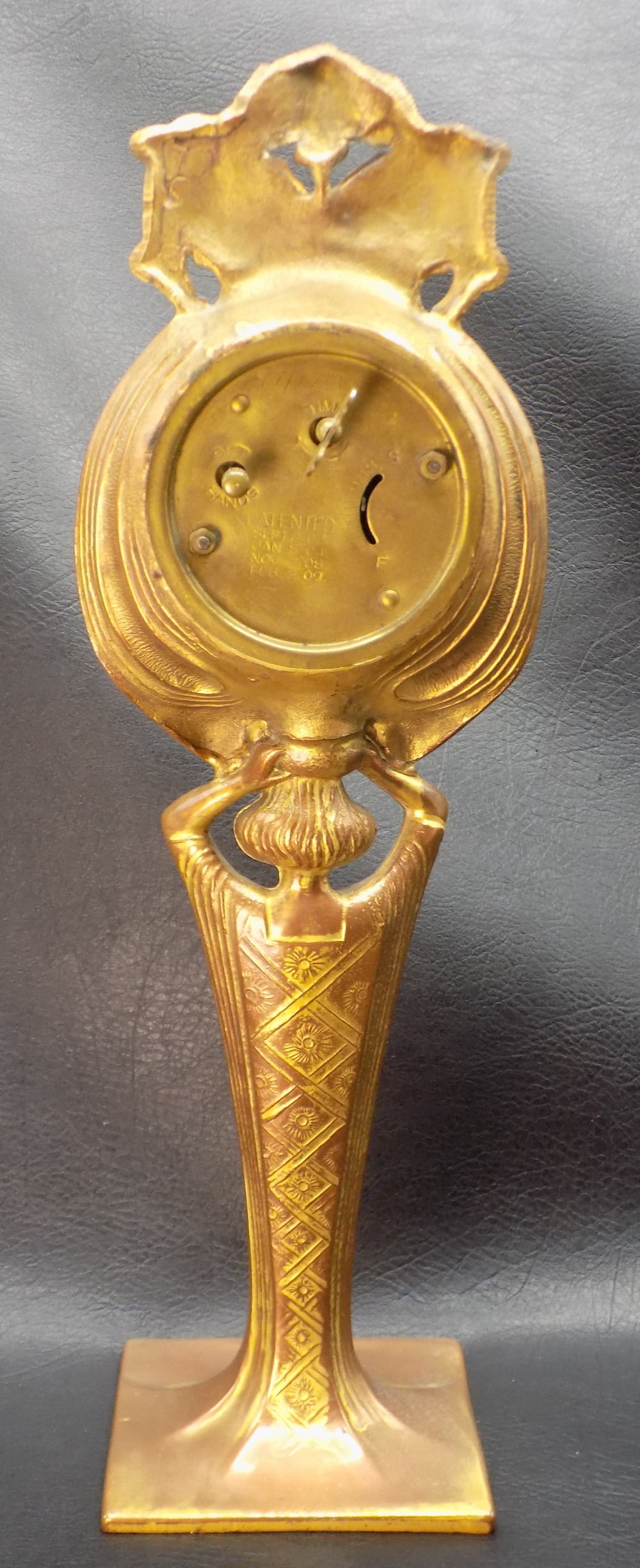 Splendid vintage Art Deco figural clock - 5
