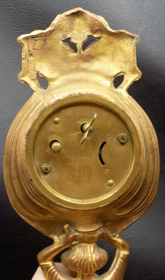 Splendid vintage Art Deco figural clock - 6