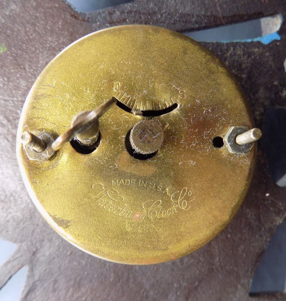 Antique cast iron ship with clock - 5